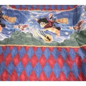 Harry Potter NEW Cloak Of Dreams Quidditch Comforter Reversible Pillowcase 2001